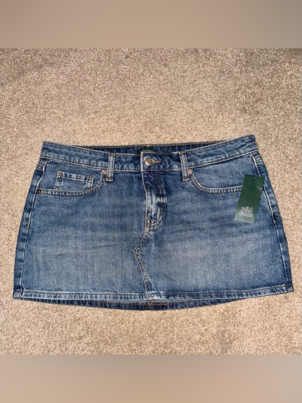 wild fable Blue Denim Mini Skirt